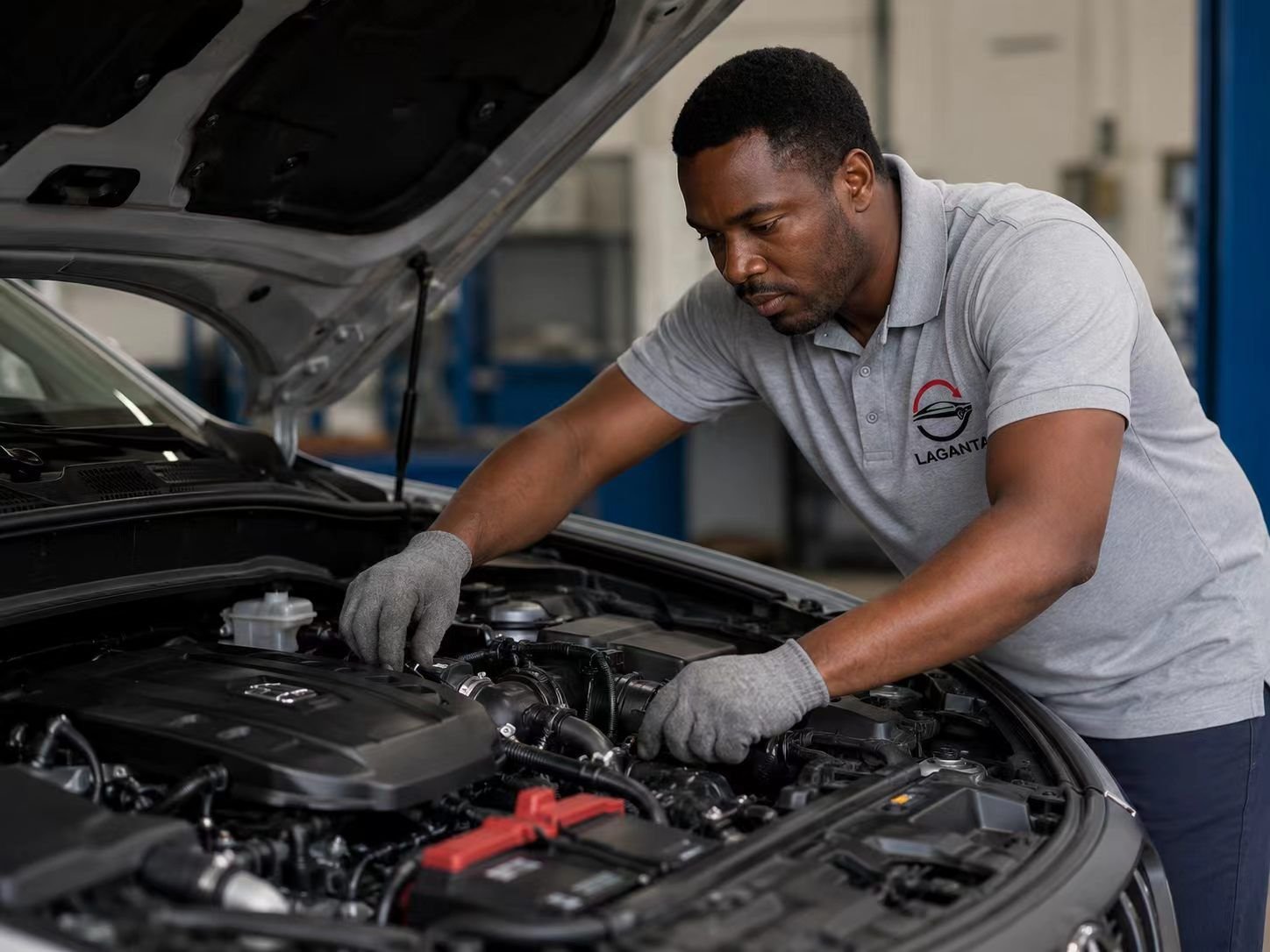 Vehicle inspection at Laganta workshop